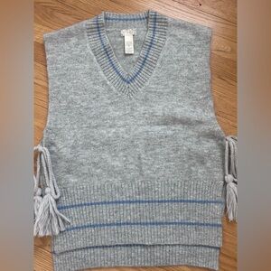 NWOT Free People Gray Sweater Vest, One Size